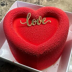 Бенто муссовый торт сердце love