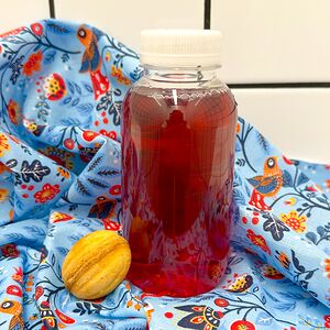 Мини-скатерть, холодный чай Малина-розмарин и орешек