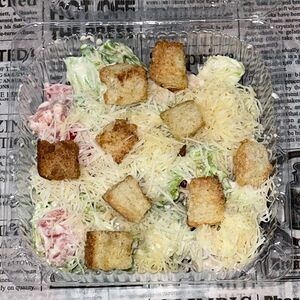 Салат Цезарь с креветками