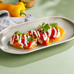 Рулеты из печёного перца