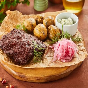 Ребра по-грузински с беби-картофелем