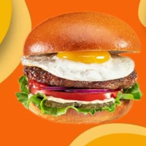 Бургер с яйцом