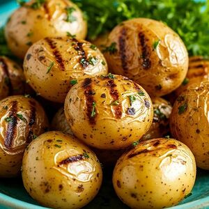 Беби картофель на гриле