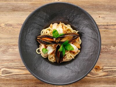 Паста с морепродуктами 