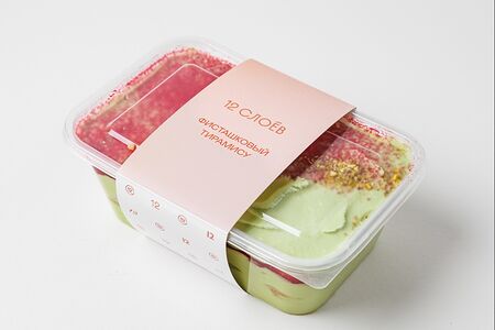 Торт тирамису фисташковый с малиной