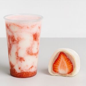 Клубничный коктейль с моти