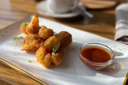 Цветная капуста фри с азиатским соусом 