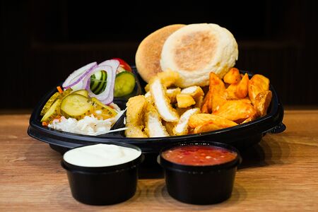 Шаверма на тарелке