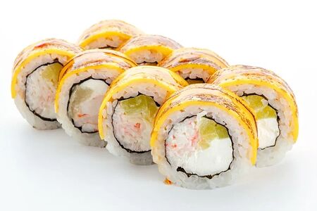 Чеддер и тартар из снежного краба с такуаном