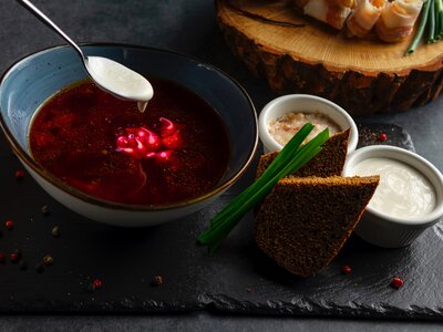 Борщ с говядиной