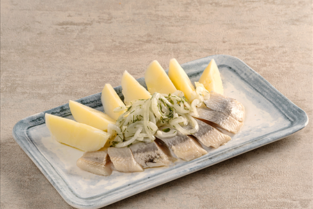 Сельдь пряного посола с картопили