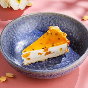 Чизкейк с персиком и маракуйей