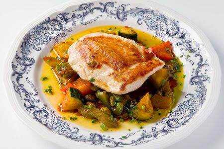 Филе цыпленка с овощами кимчи