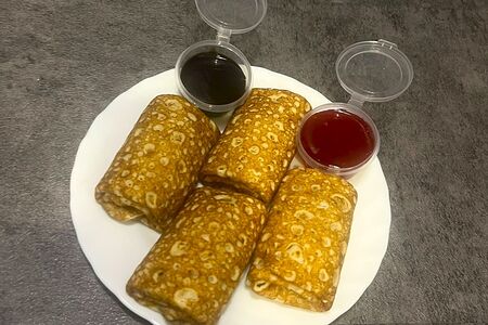 Блинчики с ветчиной и сыром 