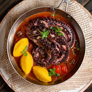 Осьминог аля лучина