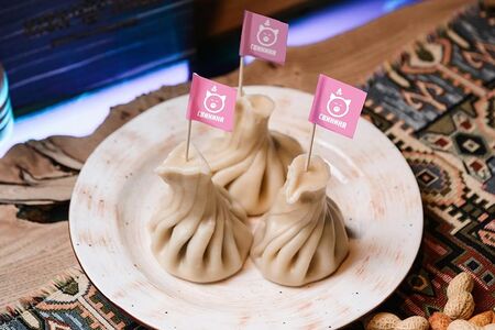 Хинкали свинина и кинза