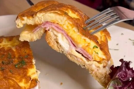 Омлет с ветчиной