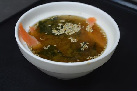 Мисо суп с лососем