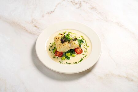 Спинка Трески со шпинатом