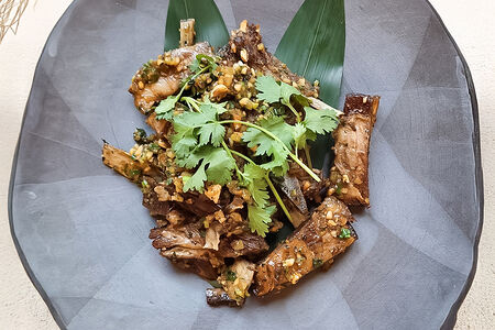 Жареные бараньи ребрышки