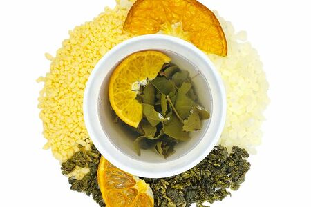 Молочный улун с мандарином