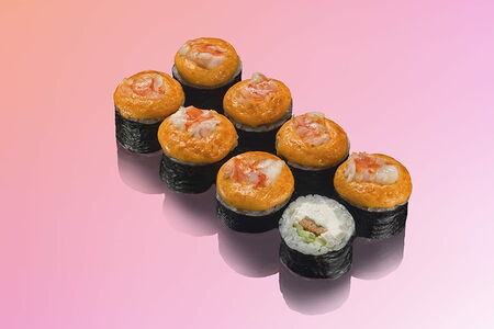 Запечённый Острый с креветкой