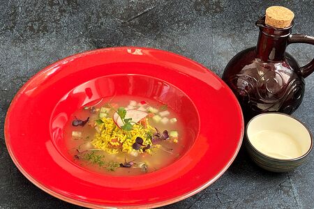 Окрошка на комбуче Веган, без глютена