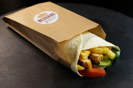 Гирос с курицей по-сербски