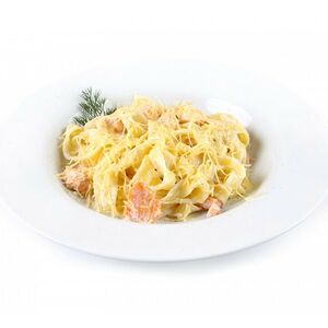 Спагетти с семгой