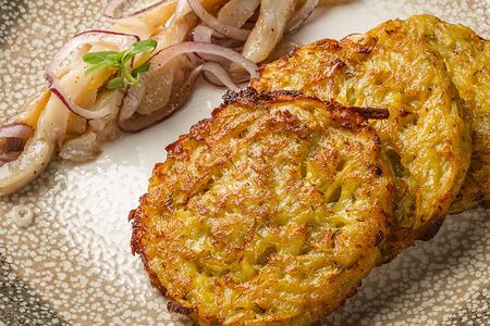 Драники с муксуном