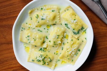 Аньолотти с дорадо