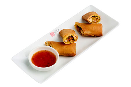 Хрустящие спринг-роллы с курицей (110/30 гр)