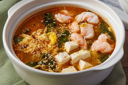 Суп Кимчи с креветками