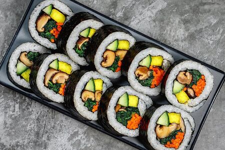 Кимпаб с грибами шиитаке 