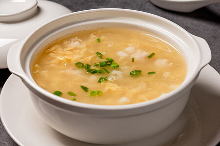 Суп с морепродуктами и домашними клецками