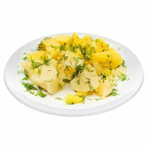 Картофель отварной с маслом и укропом