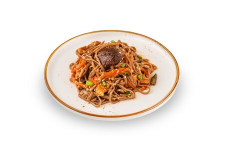 Гречневая лапша с мясом