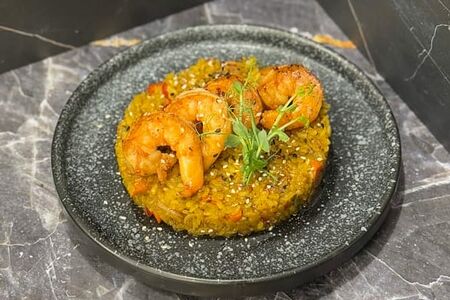 Рис с креветками