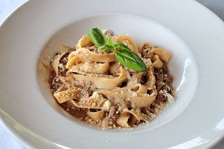 Тальятелле с рагу из утки