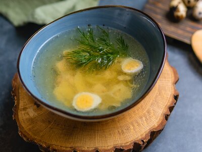 Бульон куриный с лапшой
