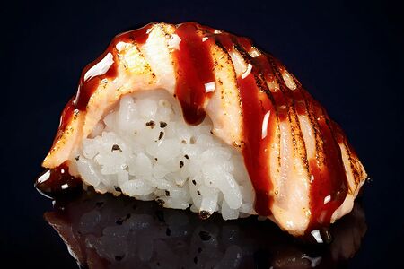 Нигири лосось гриль