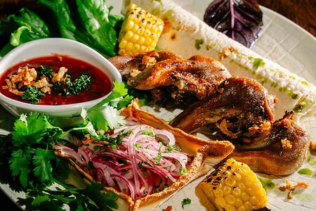 Язычки ягнят жаренные на углях