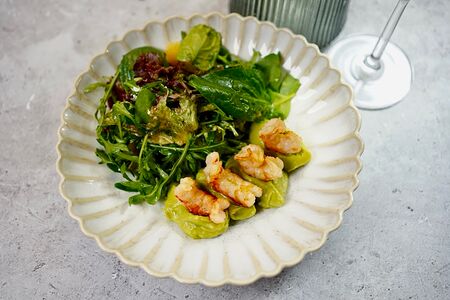 Салат Креветка и Цитрусы