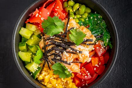 Поке с креветками