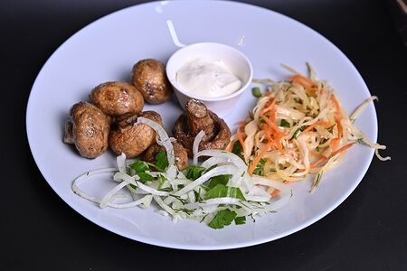 Грибы на углях