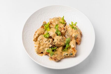 Цыпленок в чесночном соусе