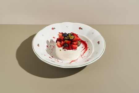 Воздушный чизкейк с ягодами