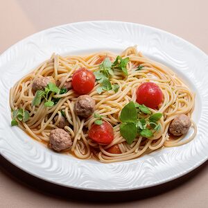 Гранд-паста с мини-котлетками