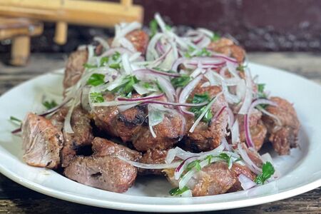 Шашлык из cвинoй шеи  