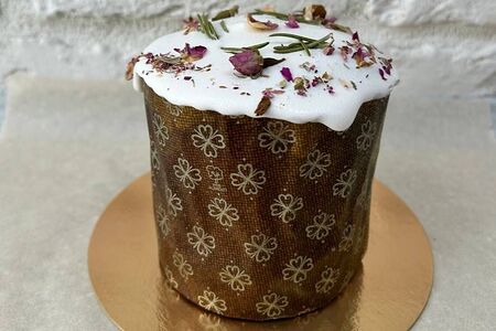 Кулич пасхальный сдобный с цукатами